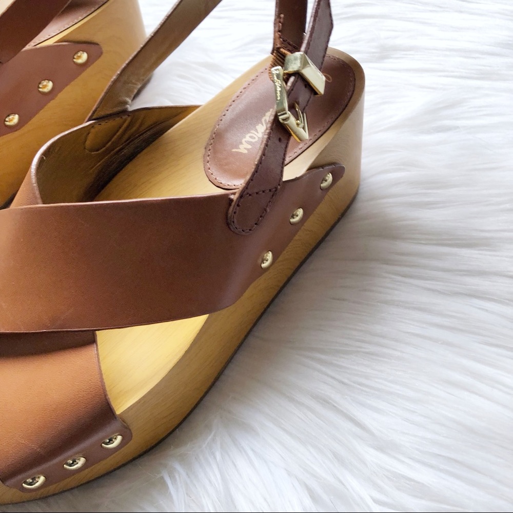 Sam Edelman Bentlee Platform Wedge Sandal in Brown - Picture 5 of 7